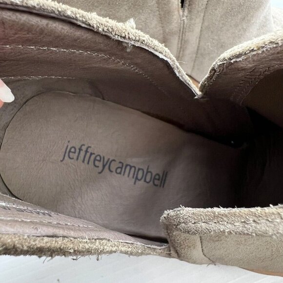 Jeffrey Campbell Cromwell Size 6.5 Suede Grey Cut Out Western Ankle Cutout Boot - Picture 13 of 14